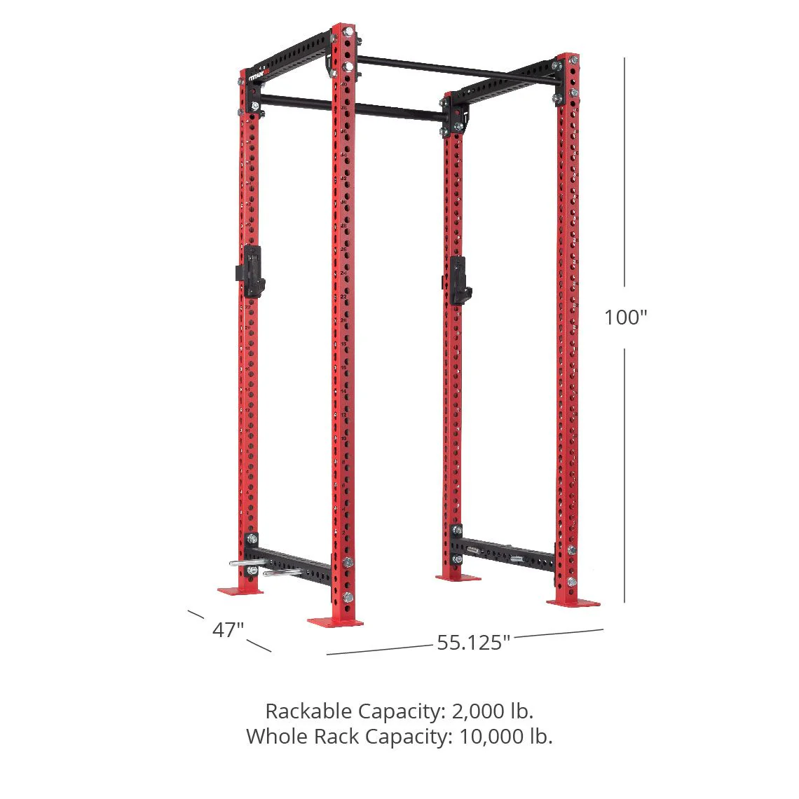 TITAN Series Power Rack 100" 36" - Image 54