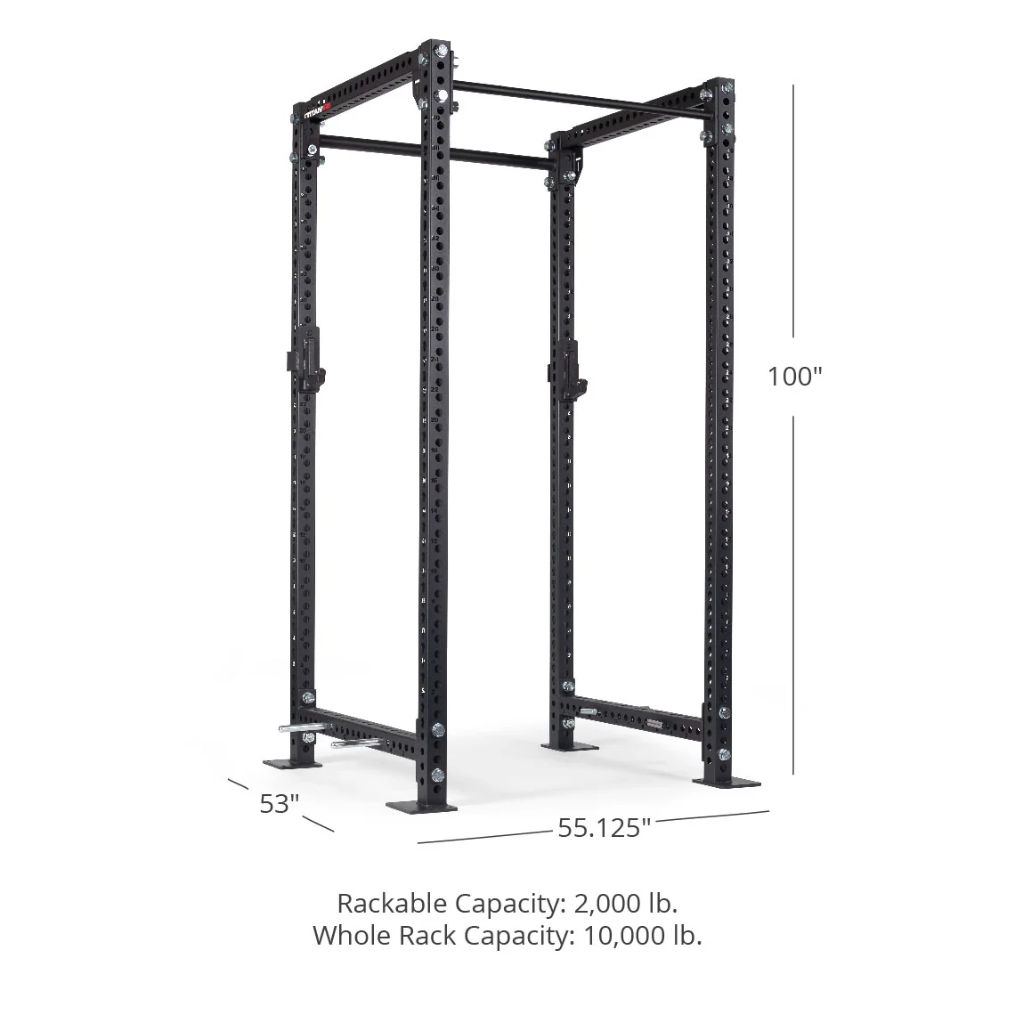 TITAN Series Power Rack 100" 42" - Image 37