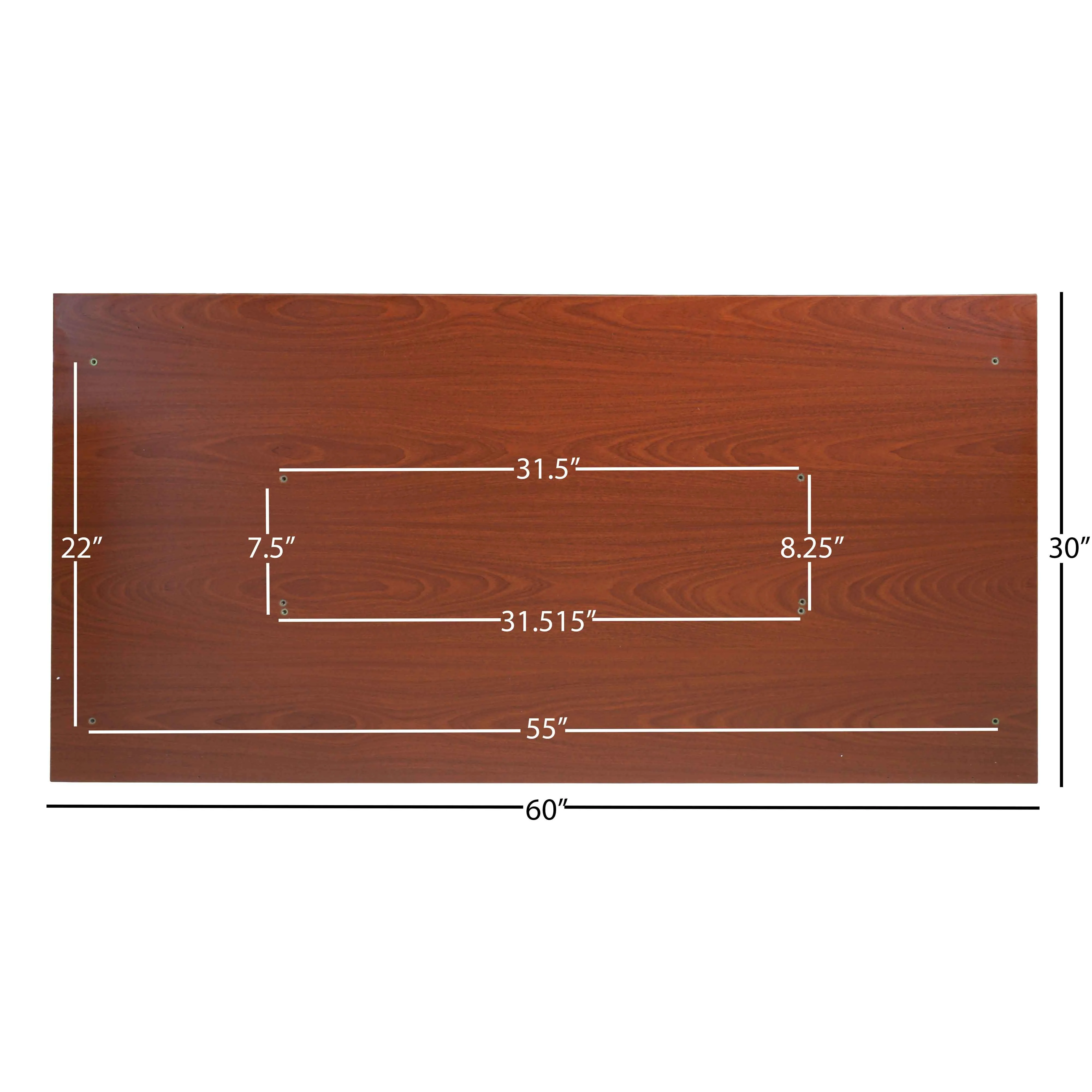 Universal Desk Top - 30" x 60" Wood - Image 2