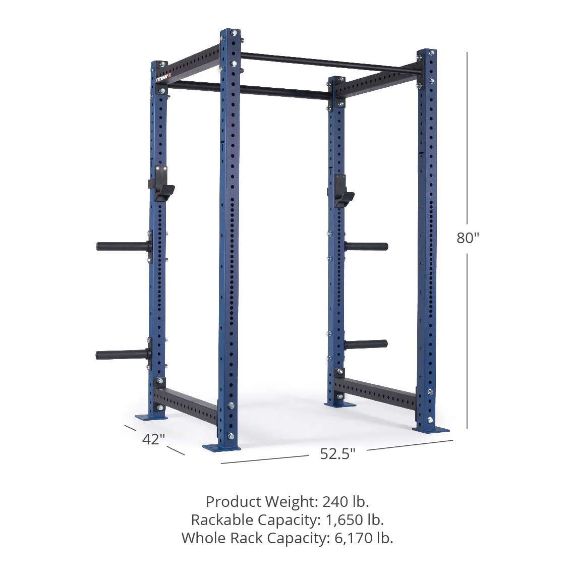X-3 Series Bolt Down Power Rack 80" 36" - Image 58