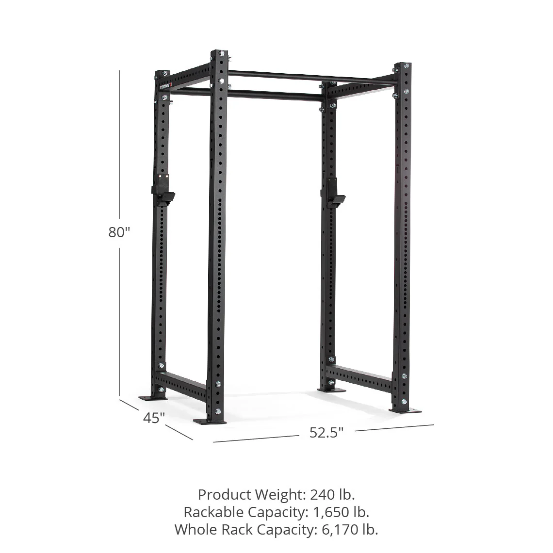 X-3 Series Bolt Down Power Rack 80" 36" - Image 7