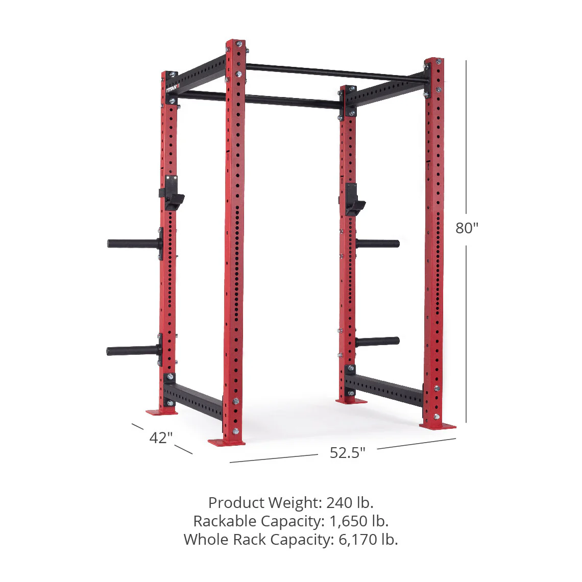 X-3 Series Bolt Down Power Rack 80" 36" - Image 74