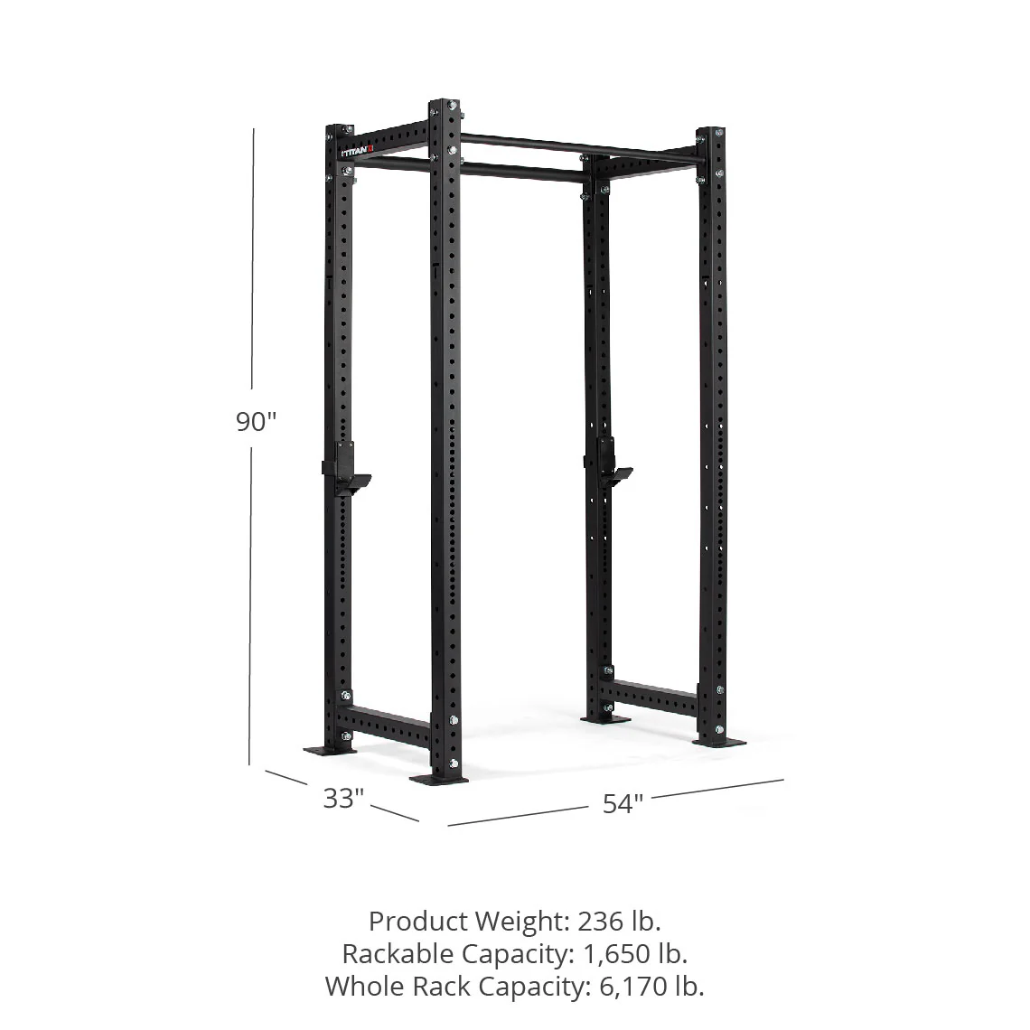 X-3 Series Bolt Down Power Rack 90" 24" - Image 7