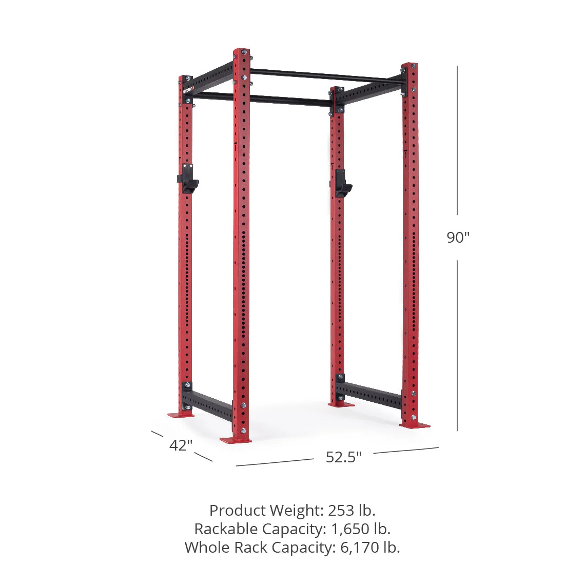 X-3 Series Bolt Down Power Rack 90" 36" - Image 28