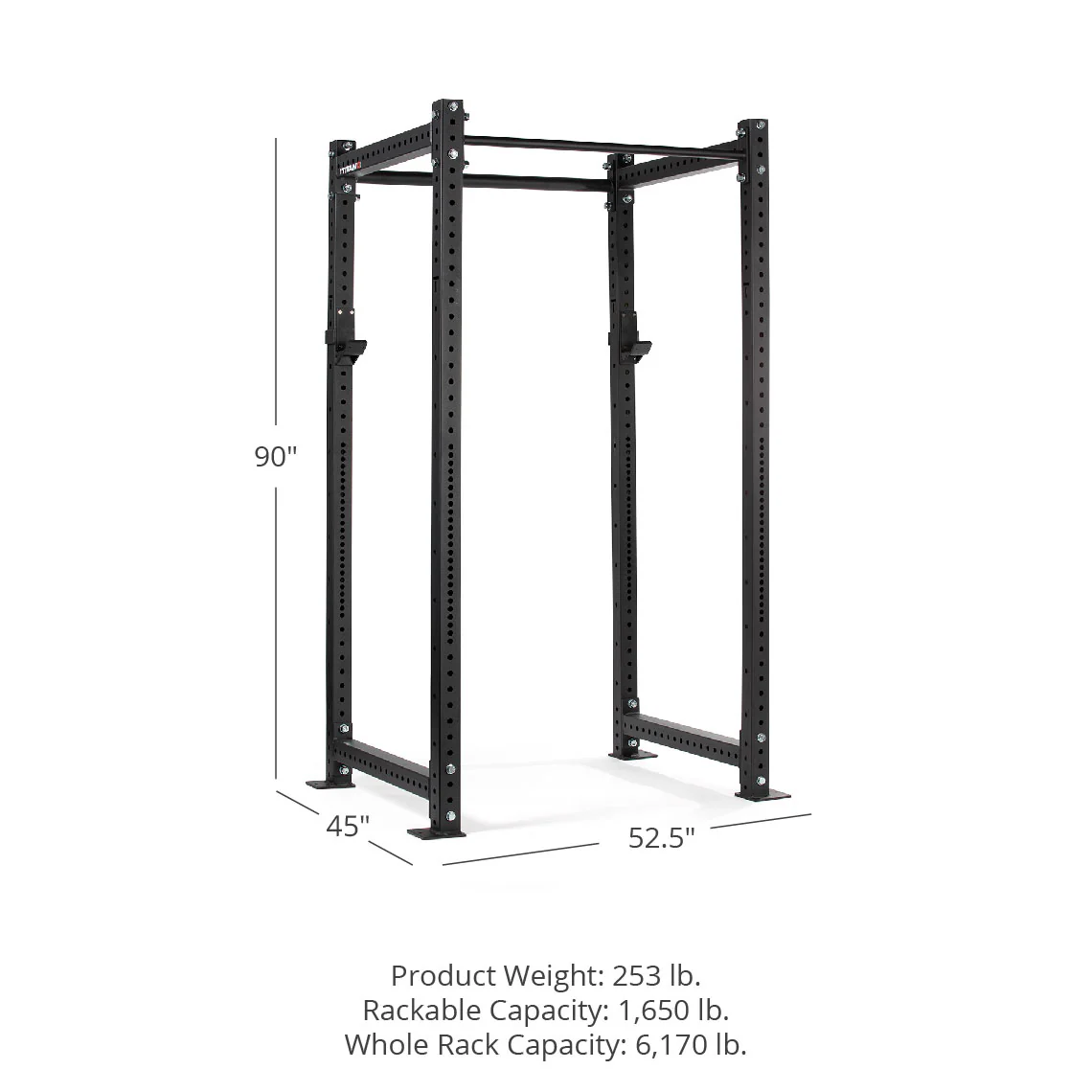 X-3 Series Bolt Down Power Rack 90" 36" - Image 7